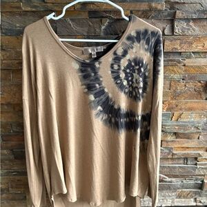 Elegant Spiral Long Sleeve Top